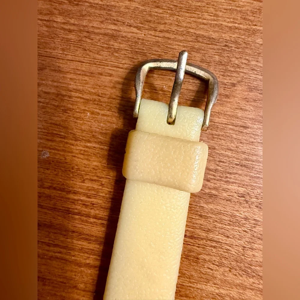 Vintage 1980's Holly Hobbie Watch with Creamy Yellow Strap